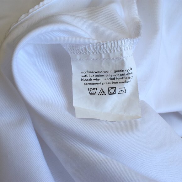 Men's Yorkshire VI Dress Shirt Long Sleeve Button Up SIZE 16 White - Picture 12 of 12